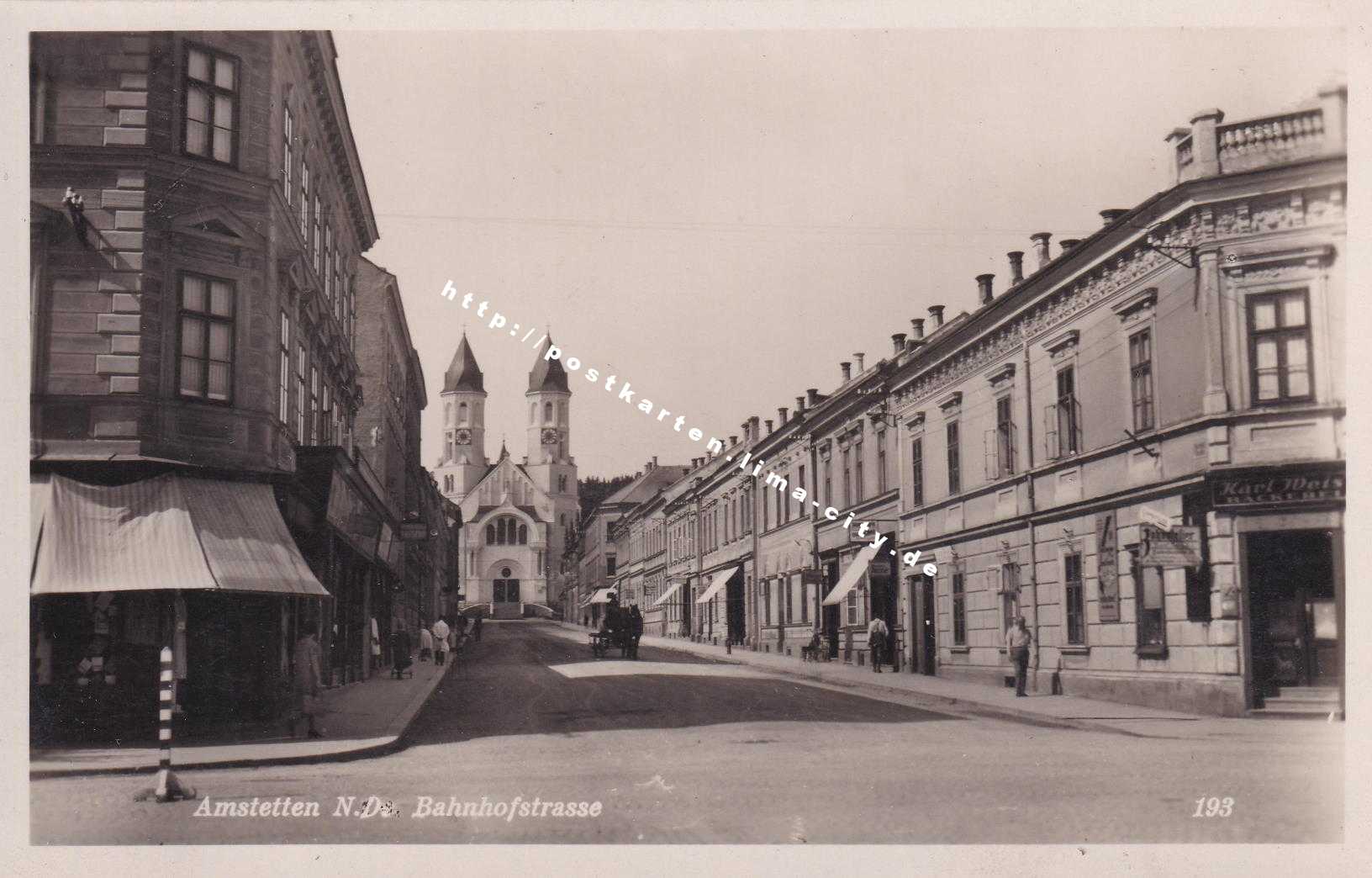 Amstetten Bahnhofstrasse 1938